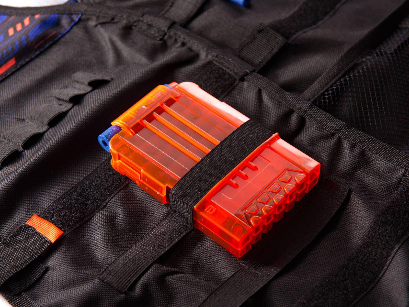 Kamizelka do NERF + Maska Magazynek Okulary Opaska 20Szt Strzałek