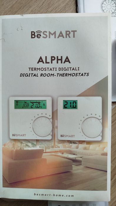 Sterownik przewodowy besmart Alpha, termostat pokojowy 
ALPHA7D