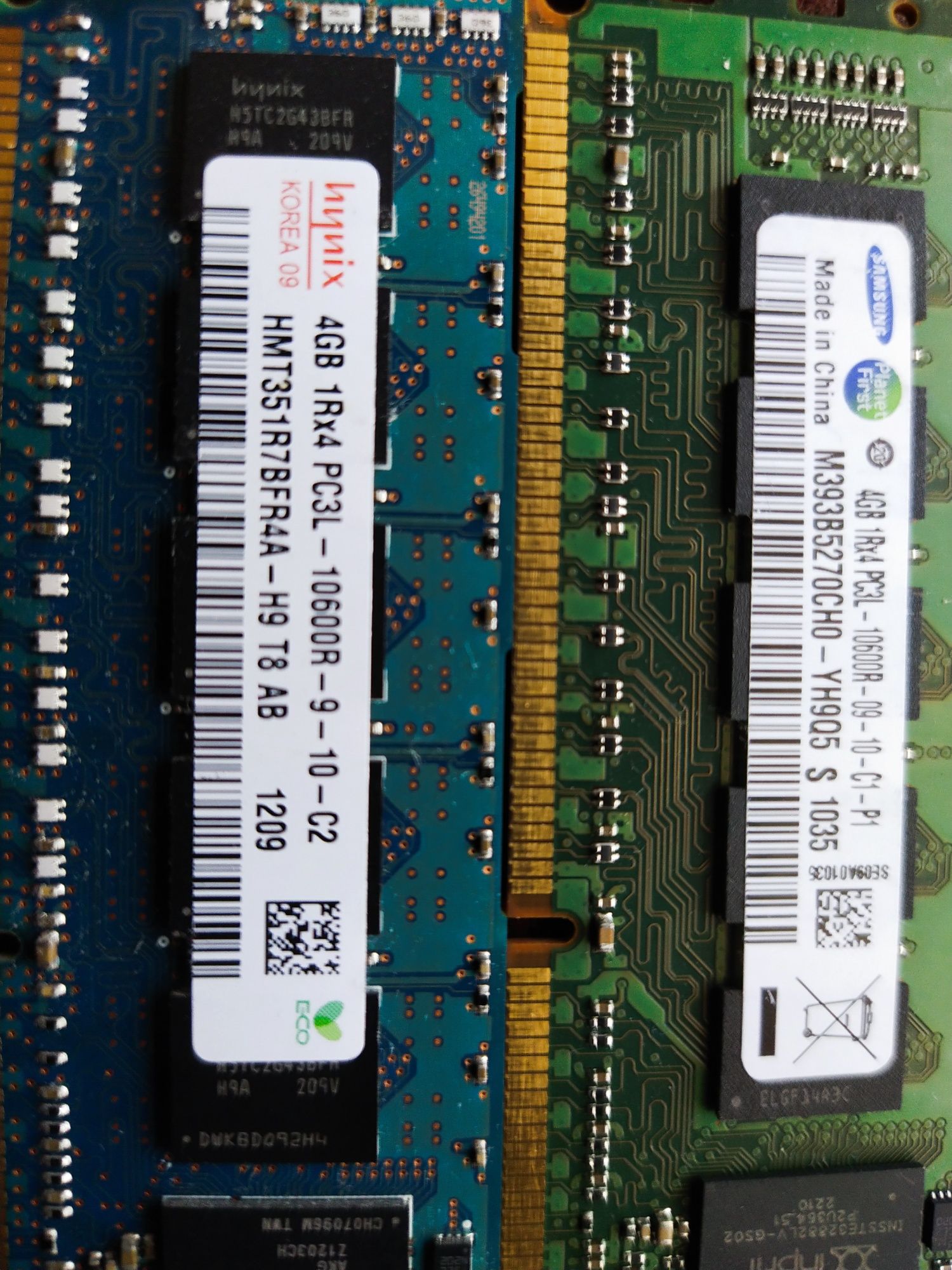 Оперативная память 4 х 4Гб DDR3 серверная ECC
