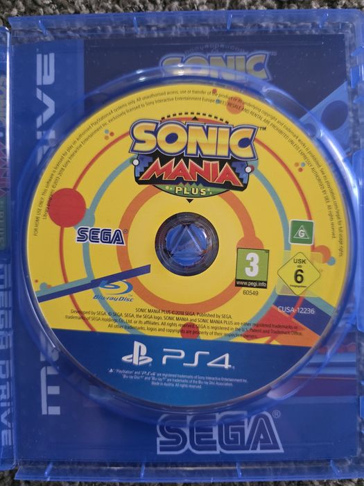 Игра на ps4 Sonic Mania