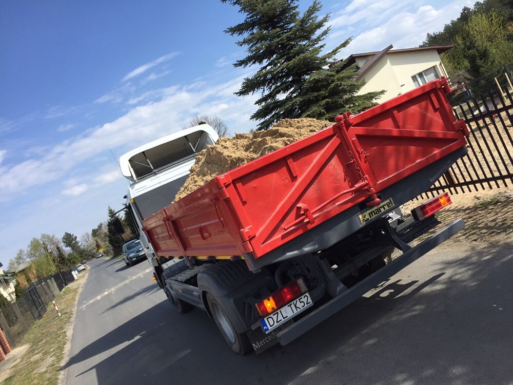 Ziemia  ogrodowa piach kruszywo gruz szlaka od 1t  do 20 ton transport