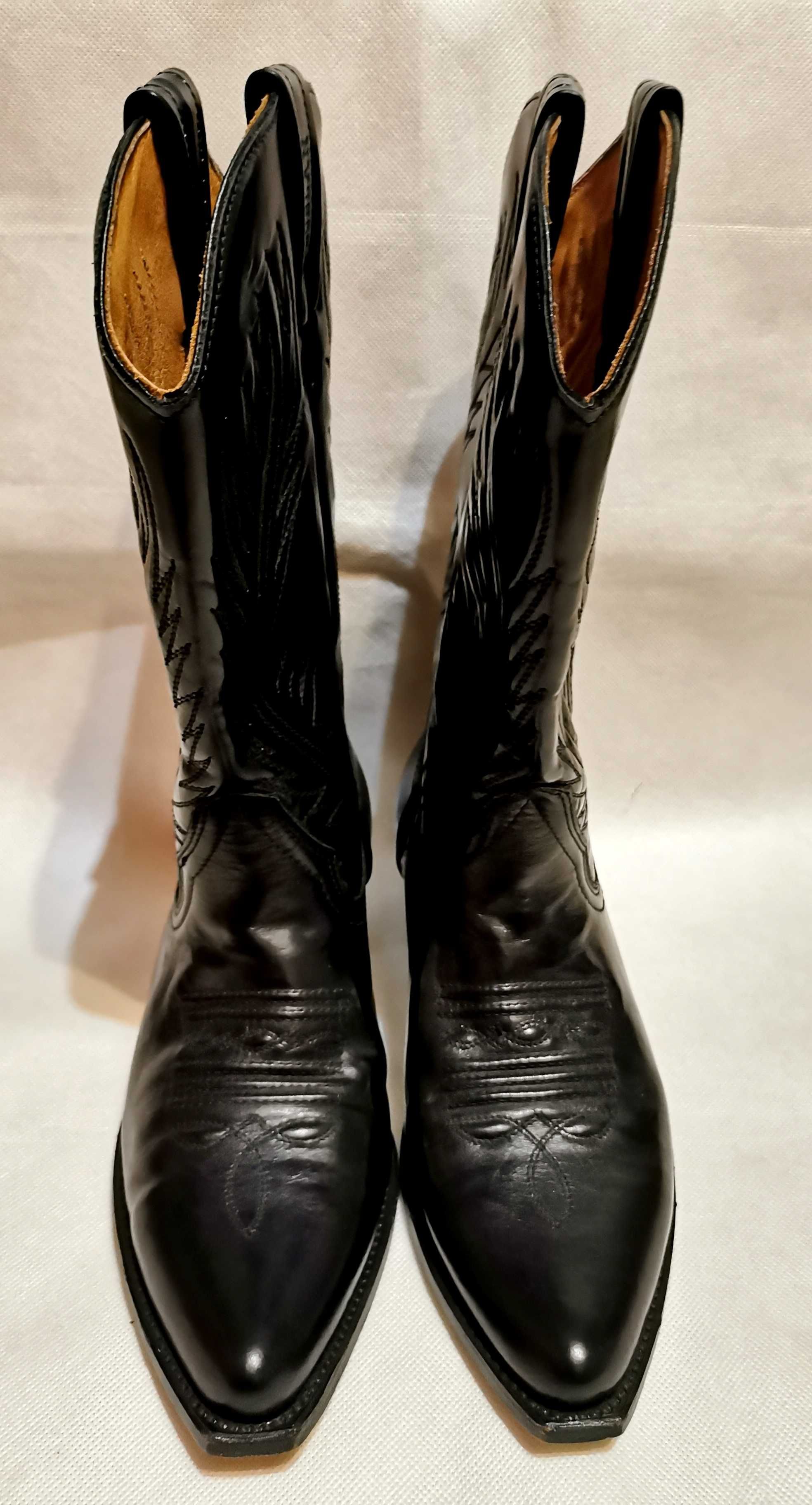 Loblan 194 Western Boots Męskie Skórzane Błyszczące Kowbojki 43 j.Nowe