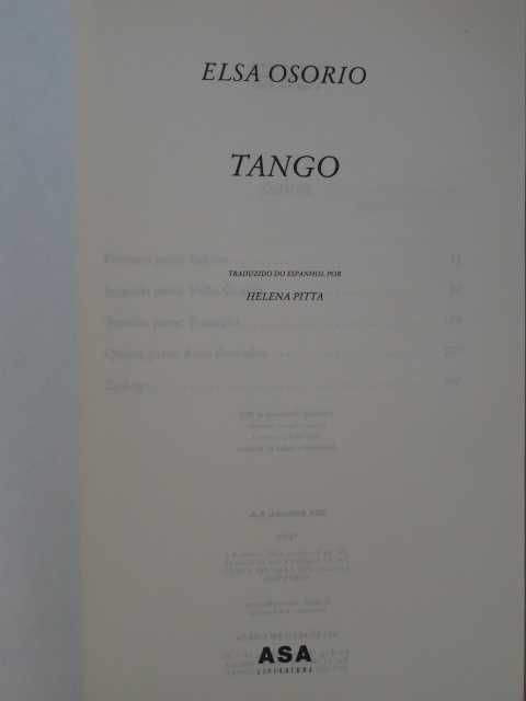Tango de Elsa Osório - 1ª Edição