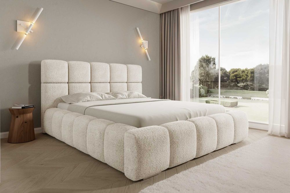 Nowoczesne Łóżko ASTI – Nowe, Wygodne, Gruba Pianka! - od Producenta