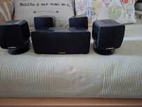 Subwoofer e sistema cinema em casa