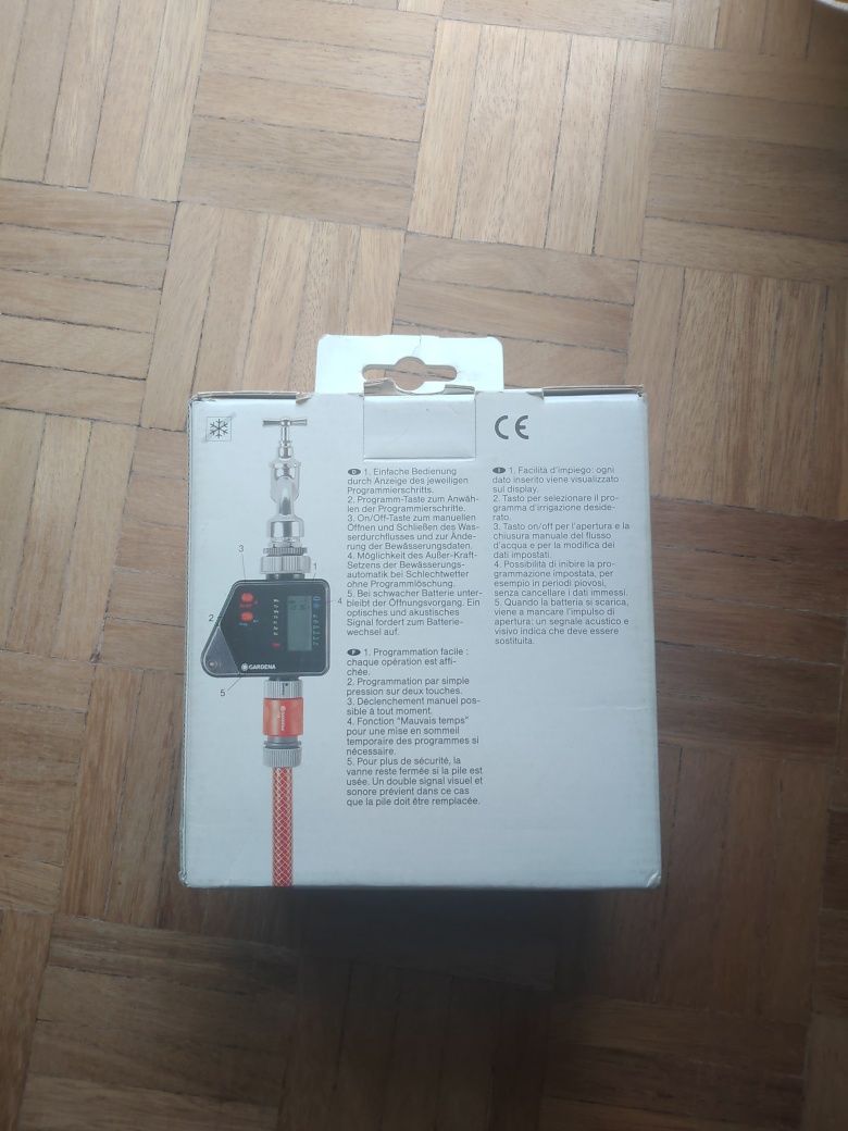 Válvula programável para irrigação de jardim