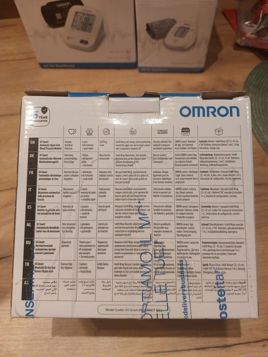Ciśnieniomierz Omron X4 Smart naramienny Bluetooth pomiar ciśnienia ap