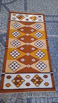 CUDOWNY wełniany kilim dywan chodnik 100*200 cm -unikat