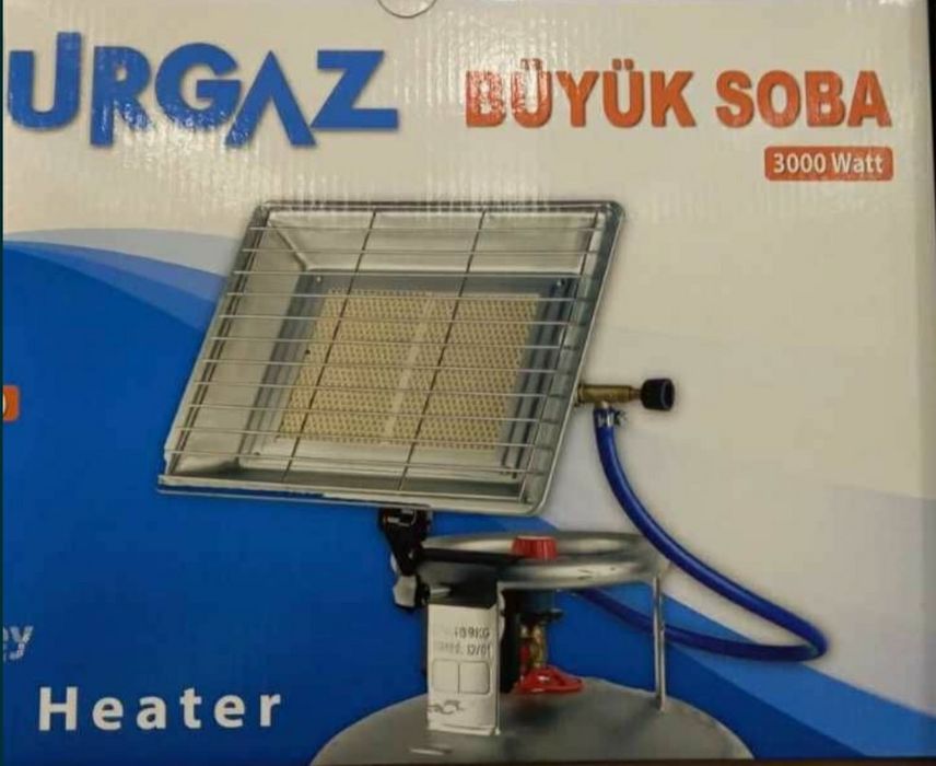 Керамический газовый обогреватель 3 kw  с редуктором