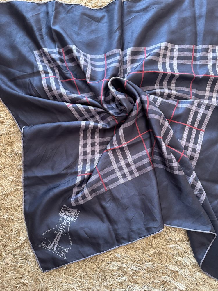 Оригінал, вінтаж шарф burberry ,нереальна якість шовк 100%