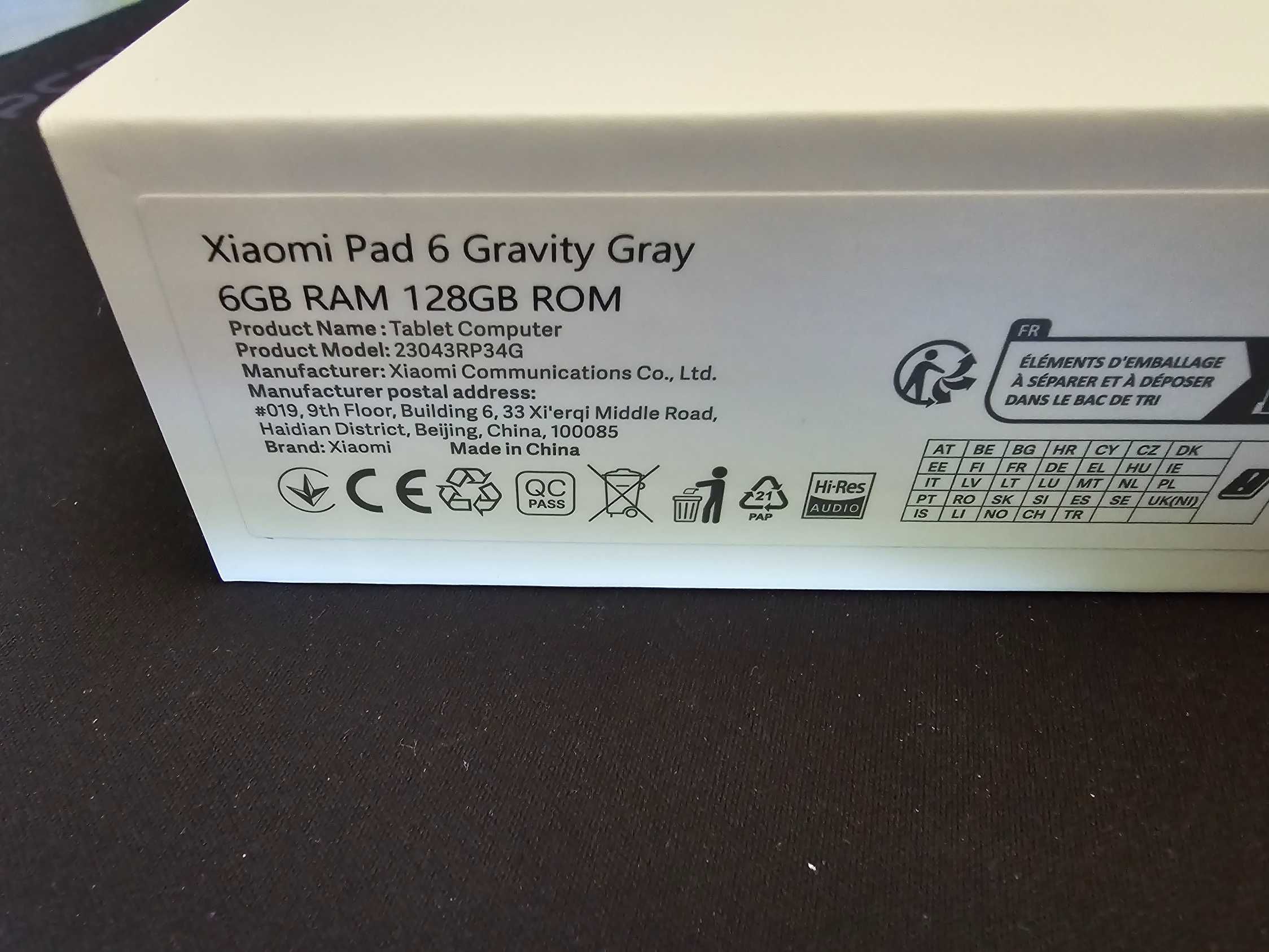 Tablet XIAOMI Pad 6 (11'' - 6 GB - 128 GB - Gravity Gray)