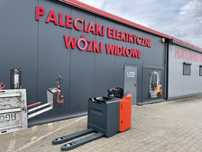 Wózek paleciak elektryczny Linde T 20 sp 2000 kg wózek Rydwan