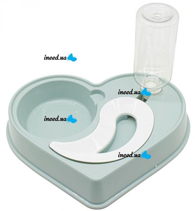 Кормушка с поилкой для домашних животных Dog & Cat bowl 2в1 500мл,