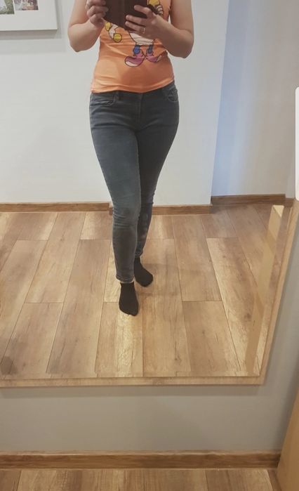 Szare damskie jeansy Esprit