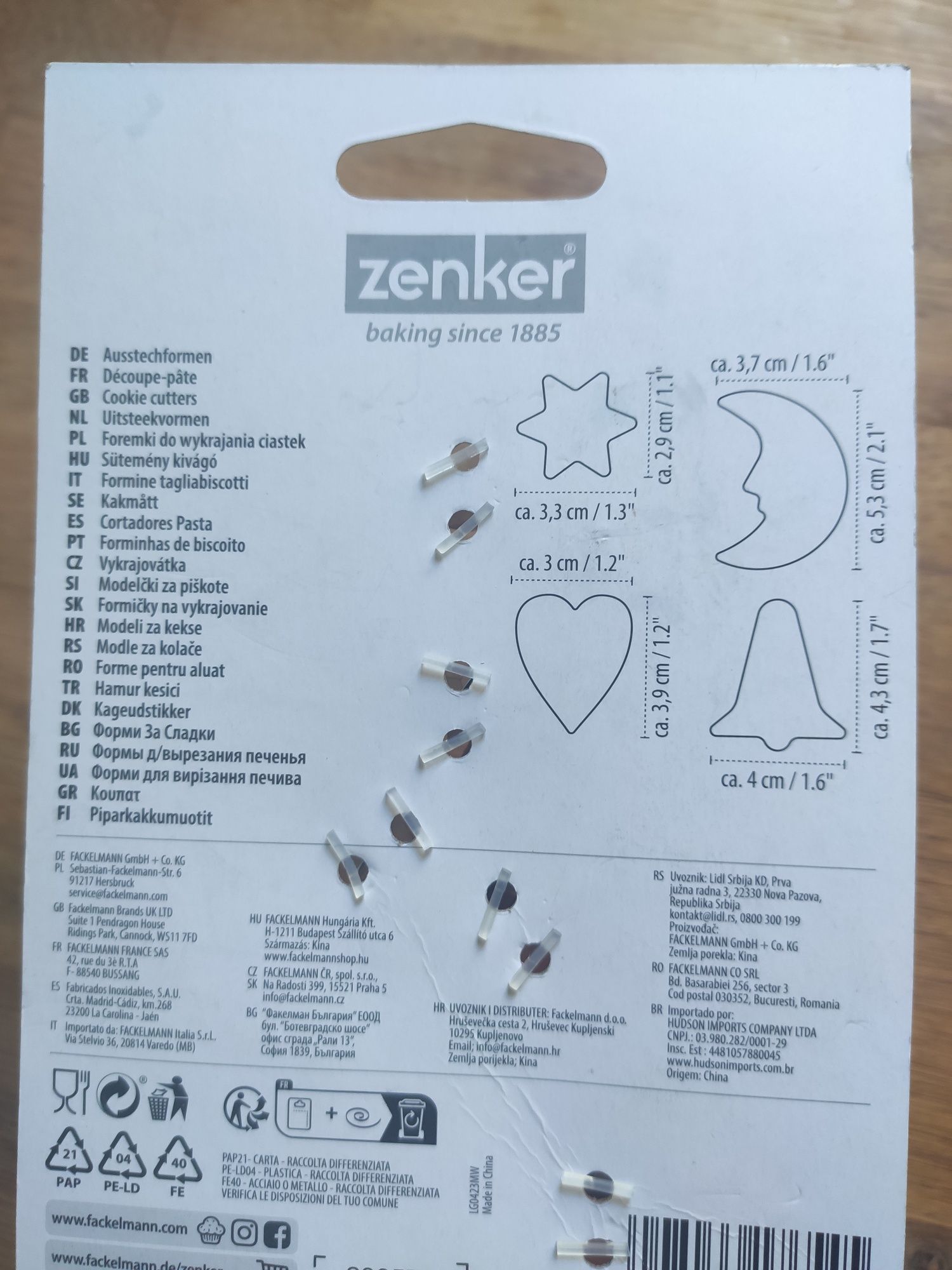 Foremki do pierniczkow ciasteczek nowe zenker