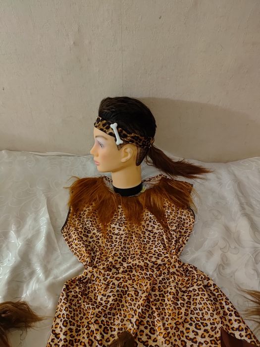 Strój przebranie kobieta jaskiniowiec Flinston 4 części roz.S-L