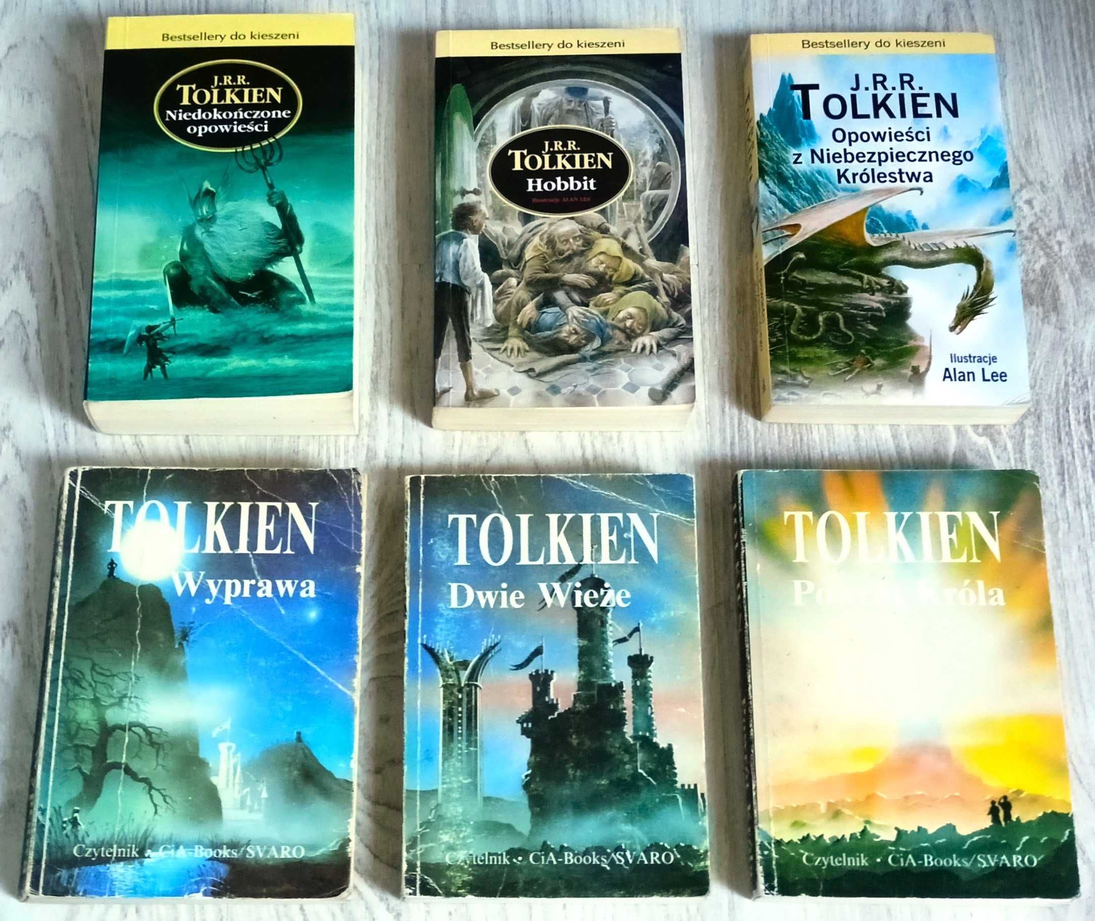 6x Tolkien Władca Pierścieni Wyprawa Dwie Wieże Powrót Króla Opowieści