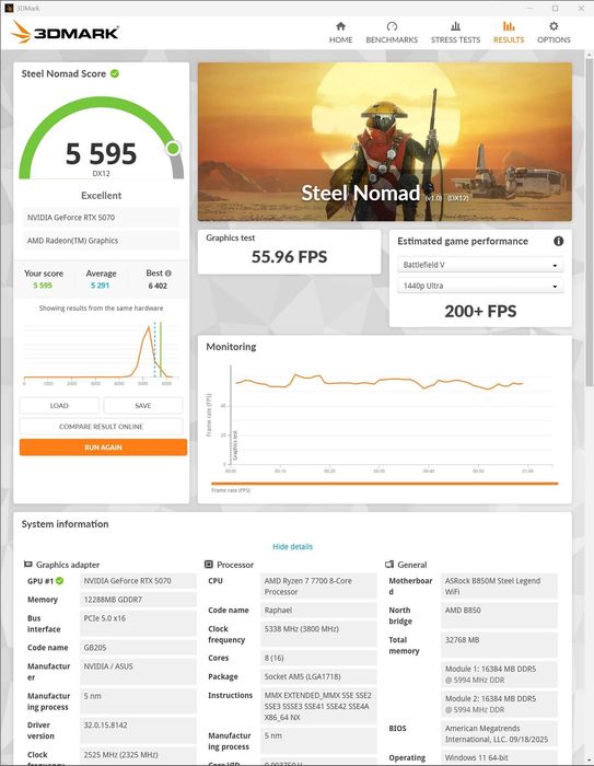 NOVO- Ryzen 7700/9070 Asus Prime/32GB Klev/1TB P41 Platinum/850WATX3.0