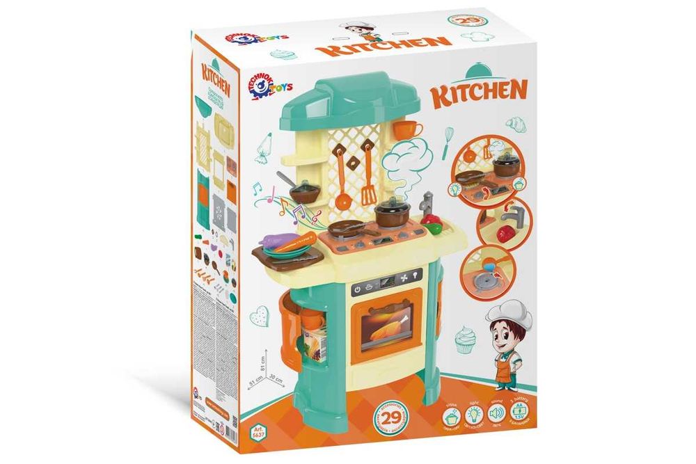 Кухня Технок з електронним модулем, арт. 6696, з підсвіткою,парою,звук