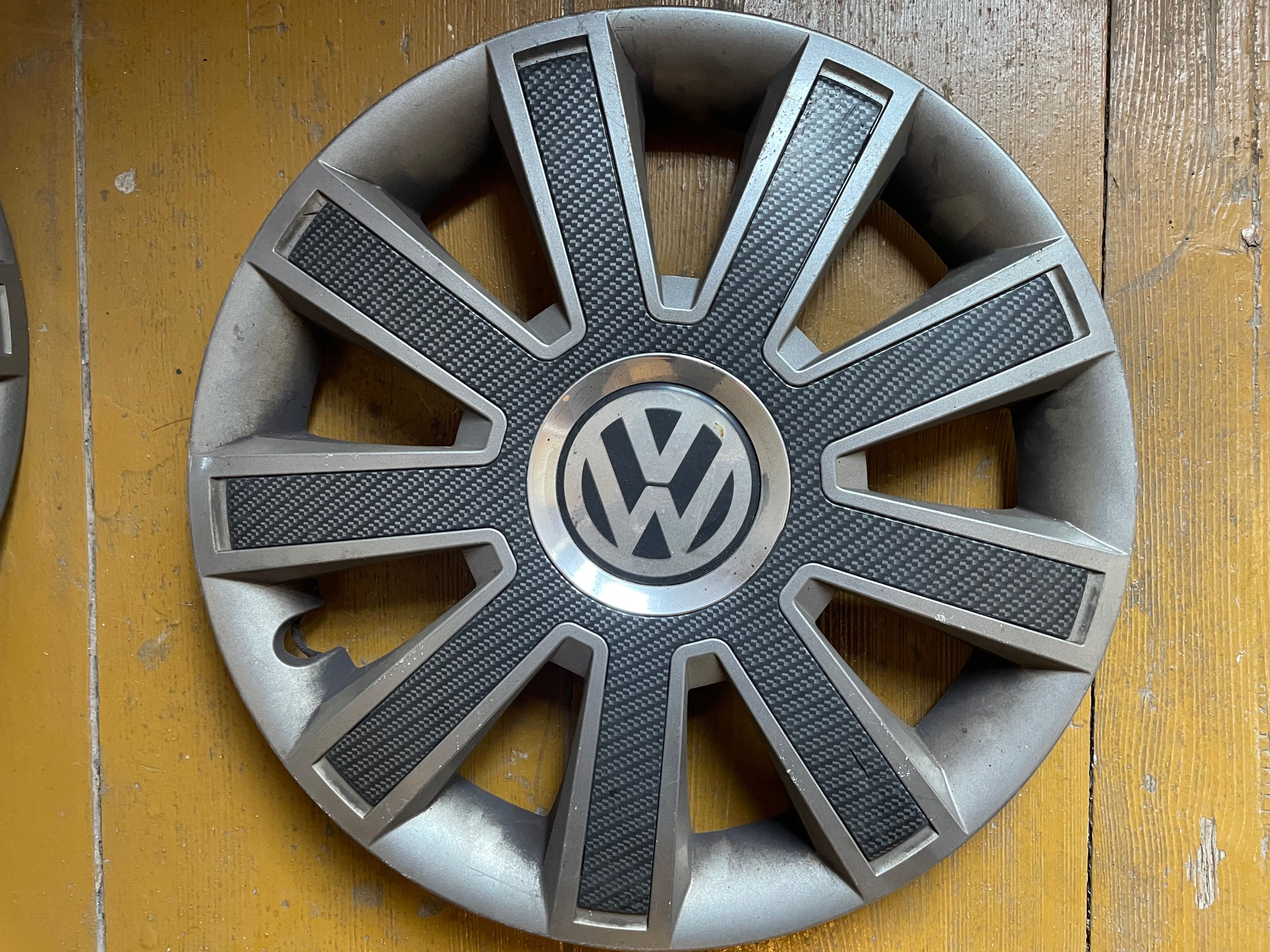 Kołpaki 15 Leoplast z emblematem VW - 7 szt.