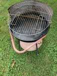Duży grill weglowy okragły