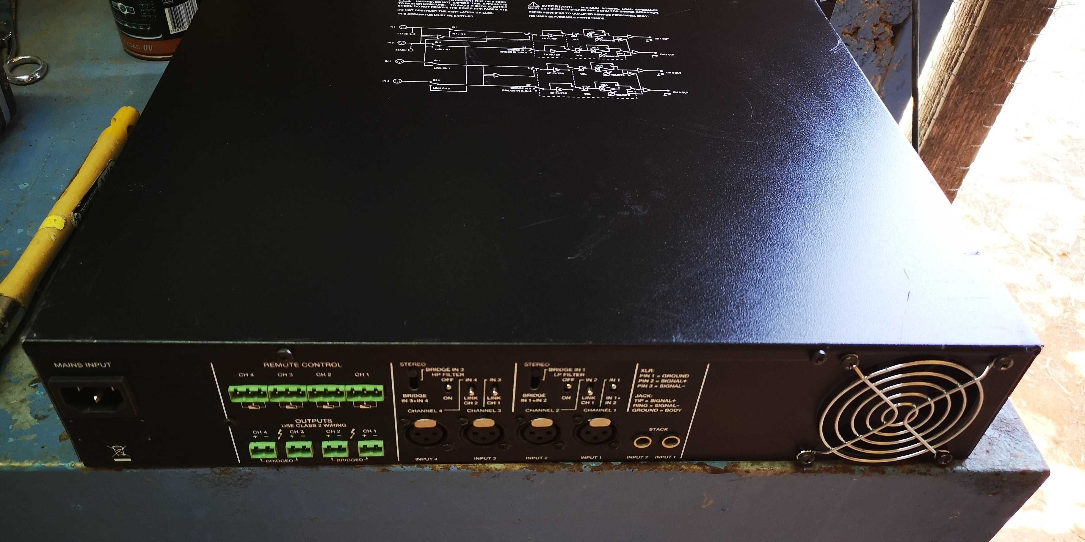 Ecler amplificador MPA4-150R de 4x150w