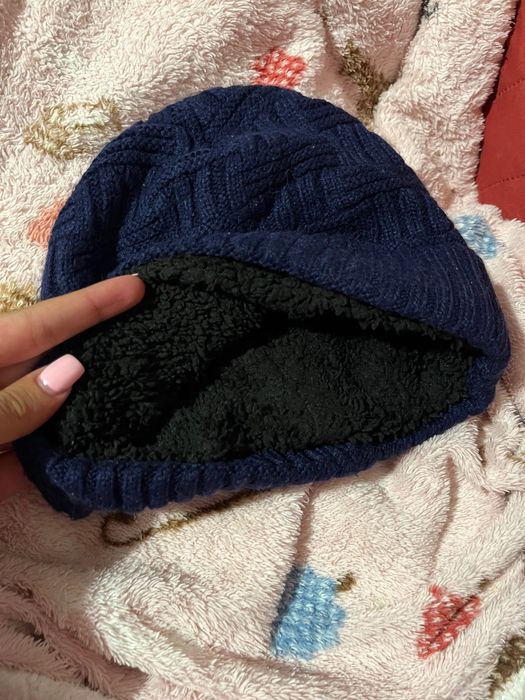 Gorro quente cm pelo por dentro
