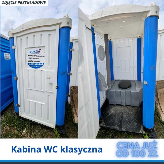Kabina Przenośna WC- na budowę, do ogrodu, na imprezę! NAJTANIEJ!