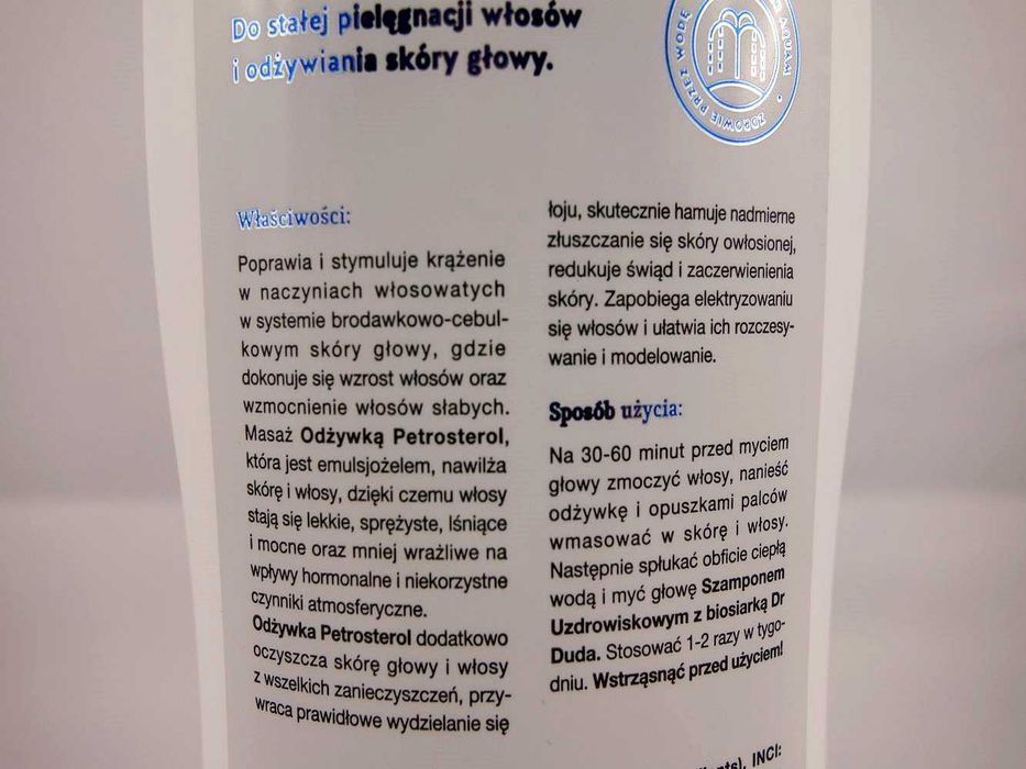 Dr Duda - PETROSTEROL odżywka do skóry głowy i pielęgnacji włosów
