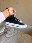 Converse Czarne na platformie
