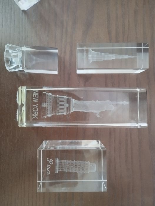 Вінтаж 3D скло з малюнками