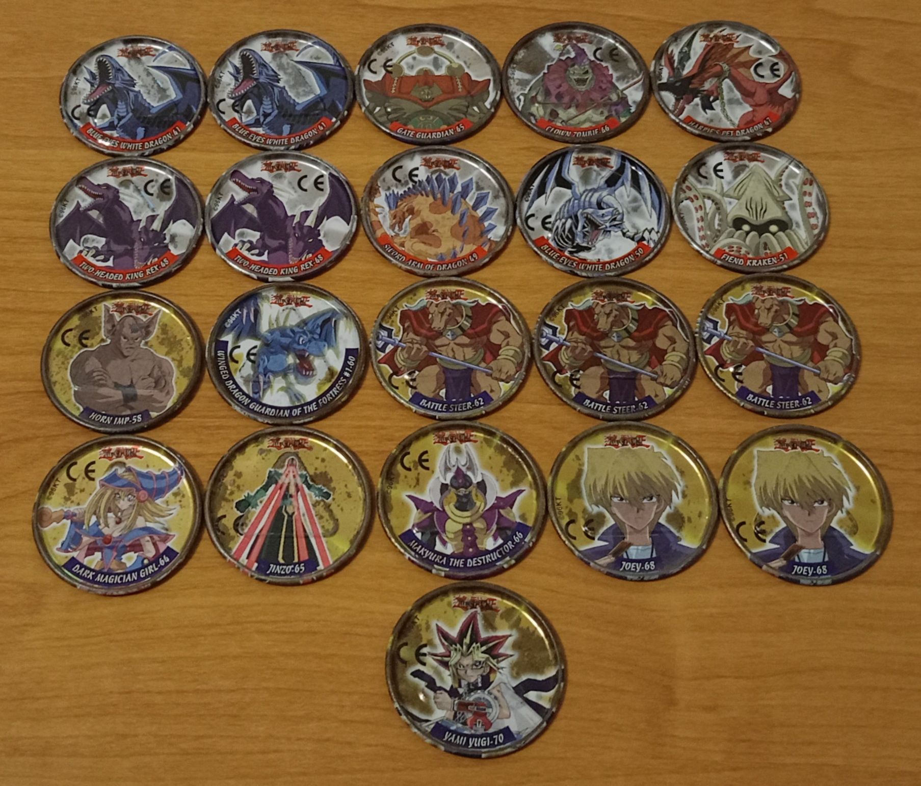 Metal Tazo Yu Gi Oh / Flagi Star Chips