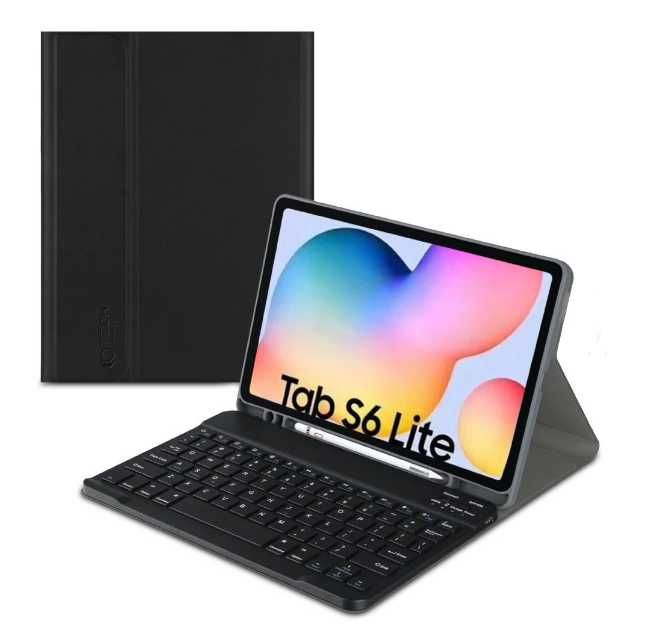 Etui na Galaxy Tab S6 Lite TECH-PROTECT SC Pen + Czarna Klawiatura