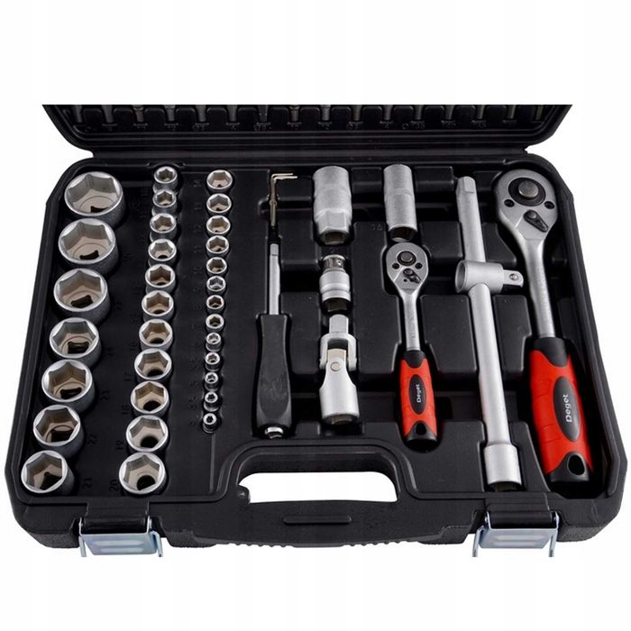 KLUCZE NASADOWE 94 Zestaw Kluczy Nasadowych Narzędzi 2 Dwie Grzechotki