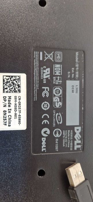 Teclado Dell usado em ótimo estado  USB