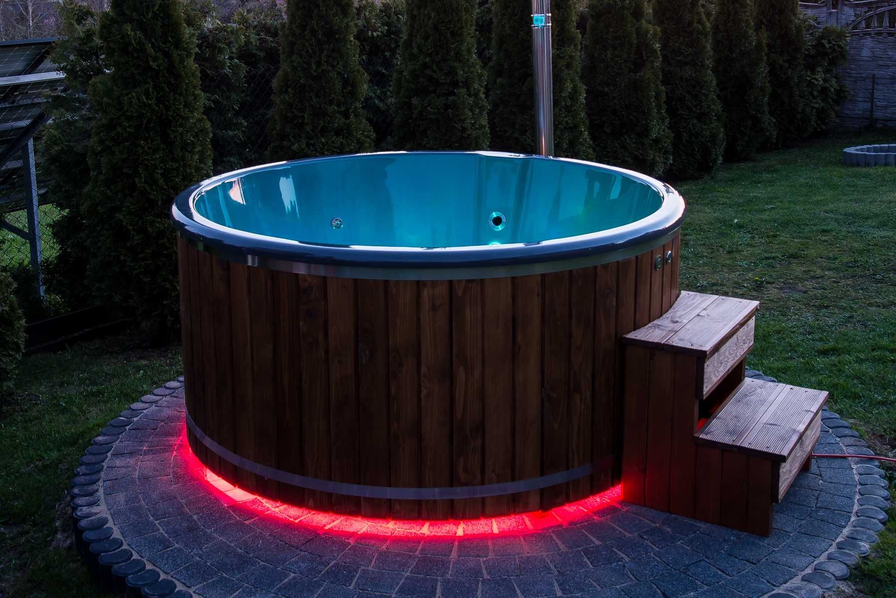 Balia ogrodowa Jacuzzi Hot Tuba Bania Gorąca Beczka dysze hydromasaż