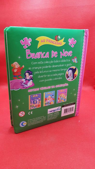 Livro Infantil - REF PINF - As Princesas, Branca de Neve Livro Puzzle