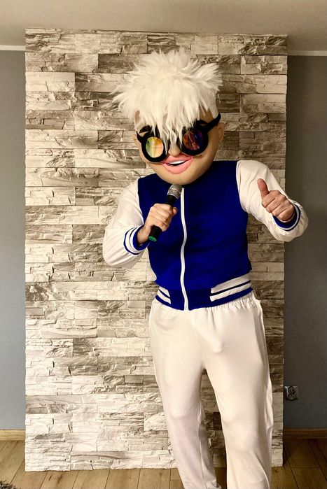 Tancerz Skolim ,Alvaro ,biały miś,wynajem,żywa maskotka