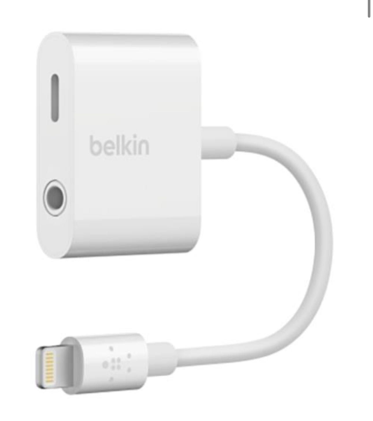 Adaptador Lightning Belkin Lightning para Jack 3.5 mm Audio + Carga
