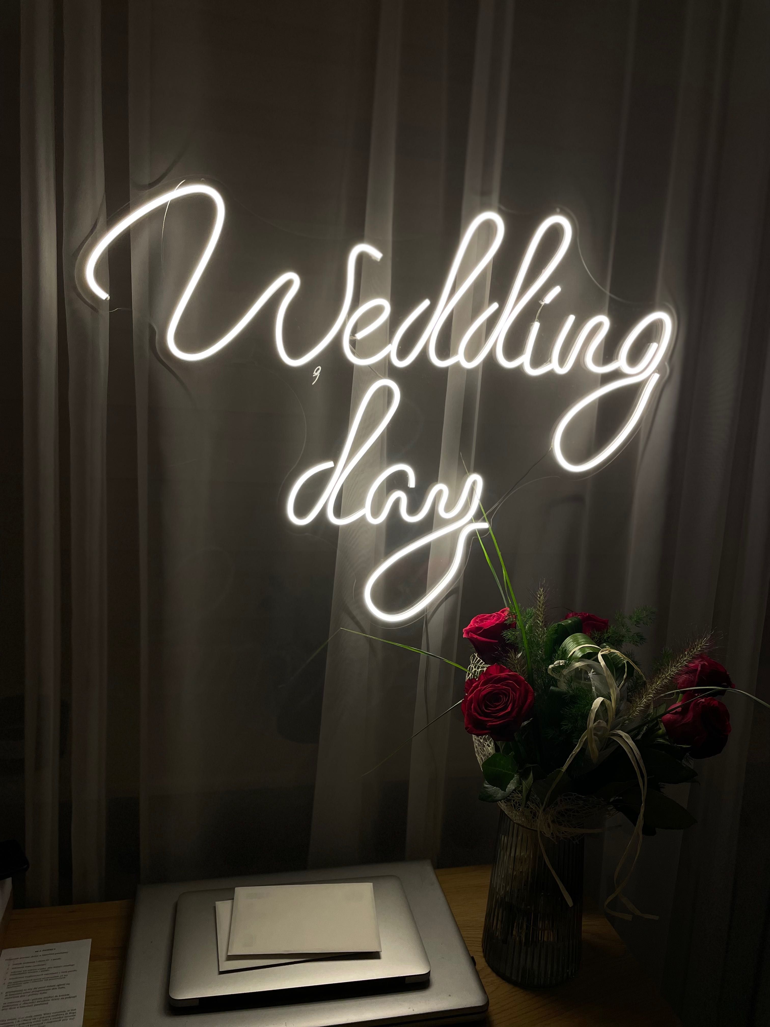 NAPIS LED - WYPOŻYCZALNIA ślubny NEON weselny dekoracje na ślub 3D