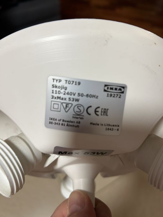 Lampka sufitowa chmurka ikea do pokoju dziecięcego