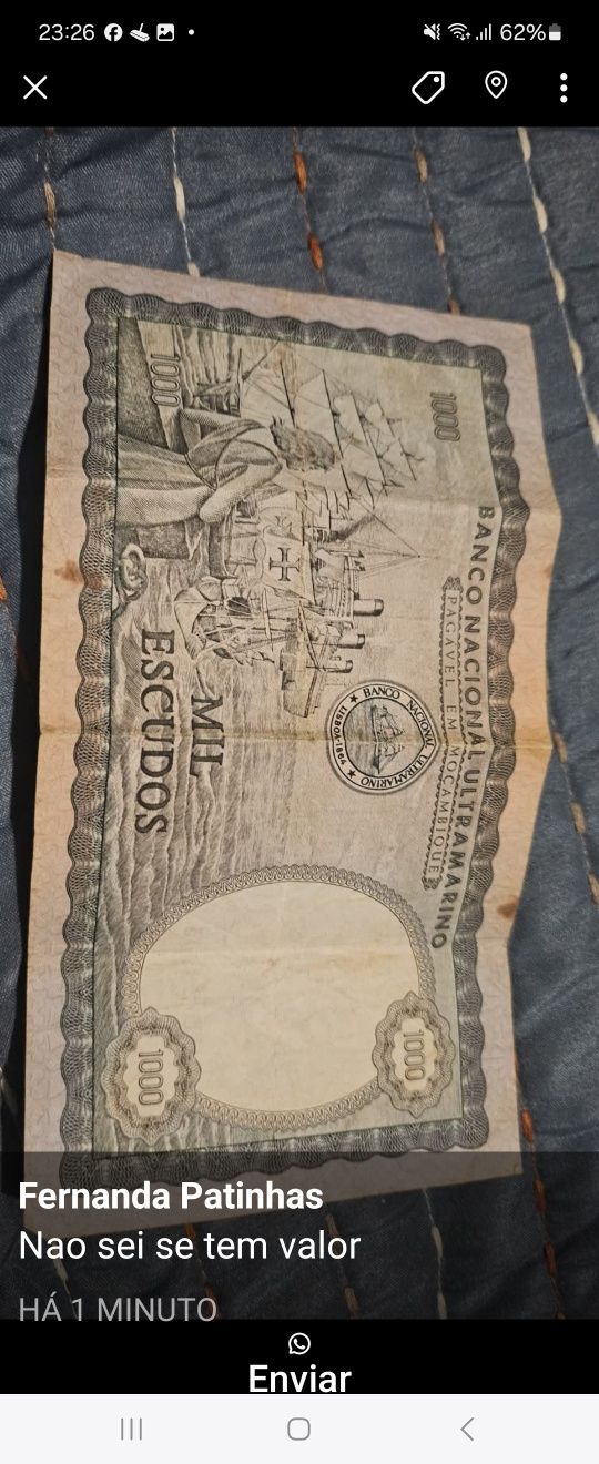Vedo moeda e nota