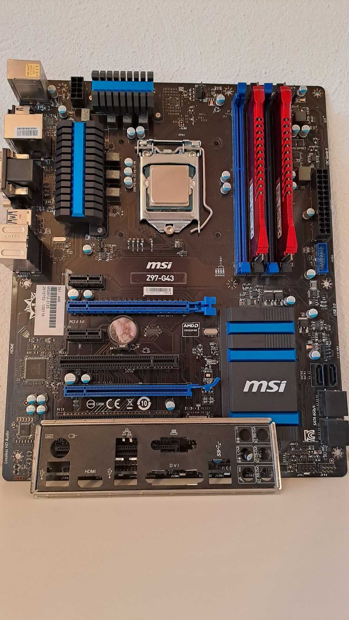 Bundle i7-4790K / Board MSI Z97-G43 / 16GB DDR3 HyperX Savage