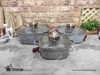 Zestaw 3 brytfann garnkow ZL-7077 Gaz, indukcja, halogen
