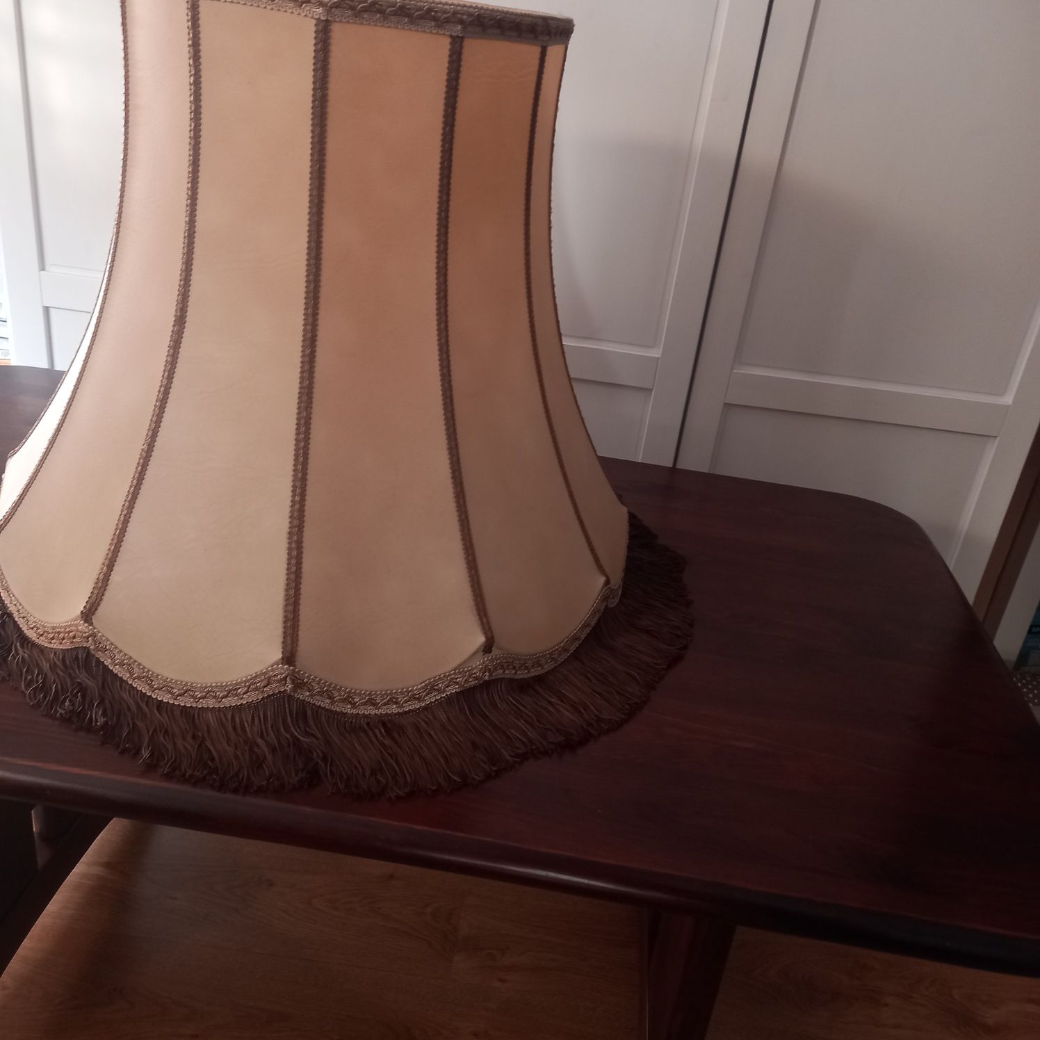 Duży stary prl abażur klosz do lampy stojącej  vintage
