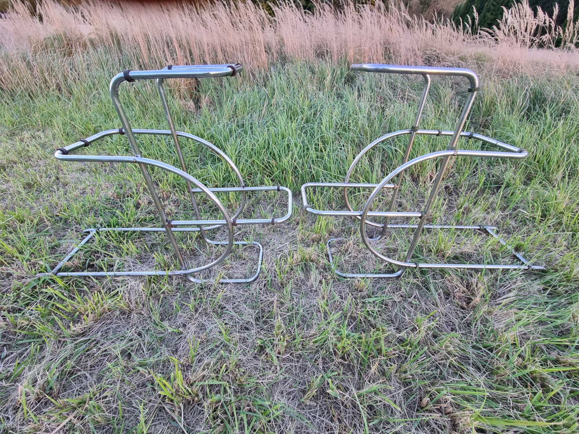 Kwietnik Art Deco chrom 2 sztuki THONET