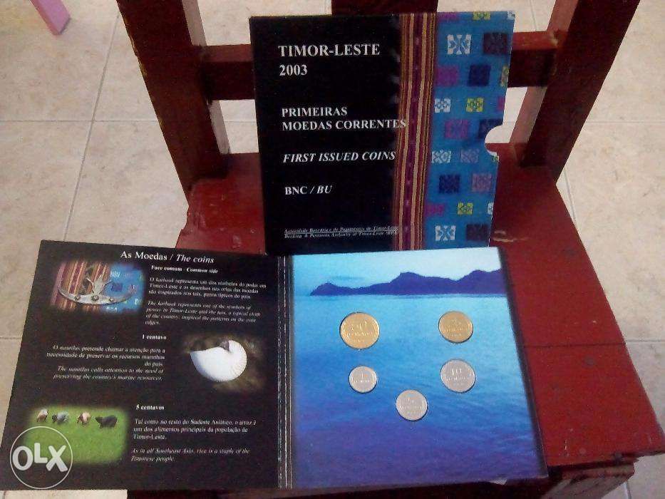 Coleção primeiras moedas correntes Timor Leste2003