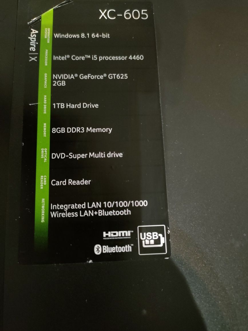 Mini PC Acer Xc-605 16Gb RAM