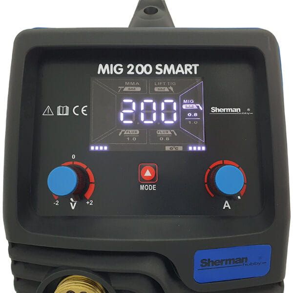 Spawarka MIG 200 SMART + wózek Synergiczna 3w1 MIG/MAG MMA TIG