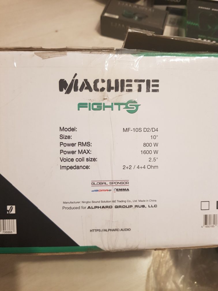 Subwoofer Machete FidhtS MF-10S D2 Alphard/Deaf Bonce nowe!